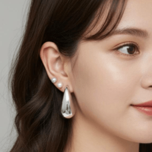 Silver Tear Drop Earring