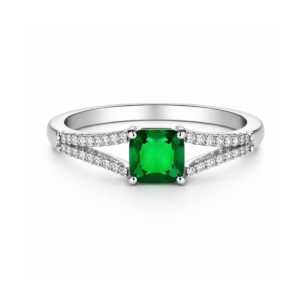 Green Diamond Ring