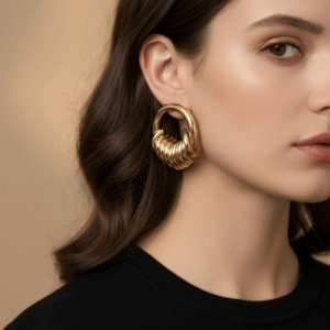 Gold Hoop Earring