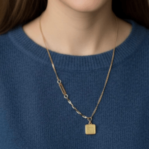 Textured Square pendant